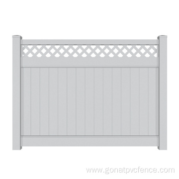 Privacy fence with lattice